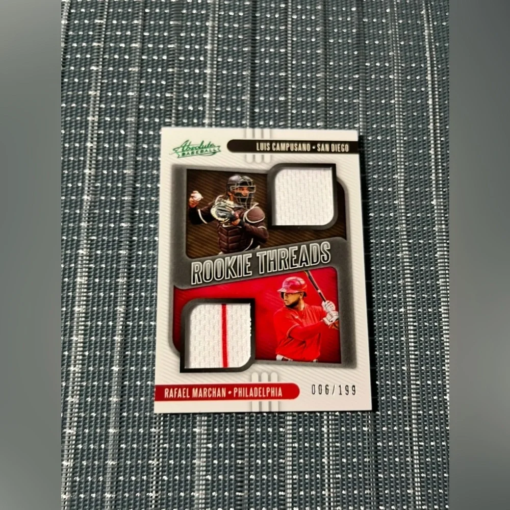 Num Patch Duo RC: 006/199 & ⚾️ DUO Absolute Baseball RC Threads #RTS-LC